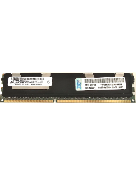 PAMIEC IBM 16GB 4Rx4 PC3-8500R DDR3-1066 REGISTERED ECC 43X5071