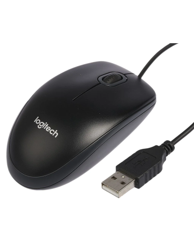 NOWA PRZEWODOWA MYSZ LOGITECH B100 USB 1.8M 800DPI BLACK