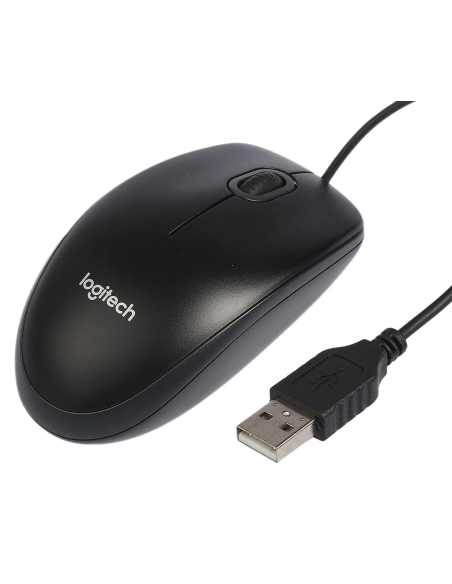 NOWA PRZEWODOWA MYSZ LOGITECH B100 USB 1.8M 800DPI BLACK