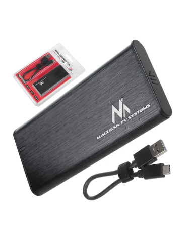 NOWA OBUDOWA SSD M.2 NVMe NGFF MACLEAN MCE443 USB 3.1 ALUMINIUM