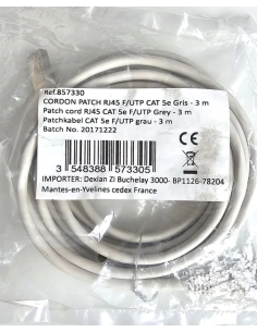 PATCHKABEL RJ45 F/UTP CAT 5E SZARY 3M