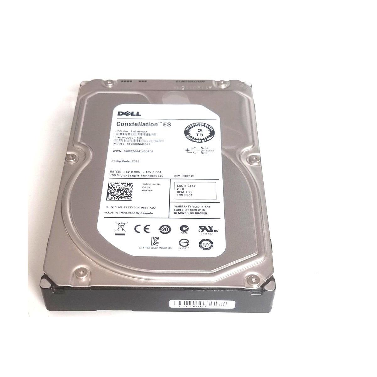 DELL 2TB SAS ST2000NM0001 7.2K 6G 3,5 067TMT