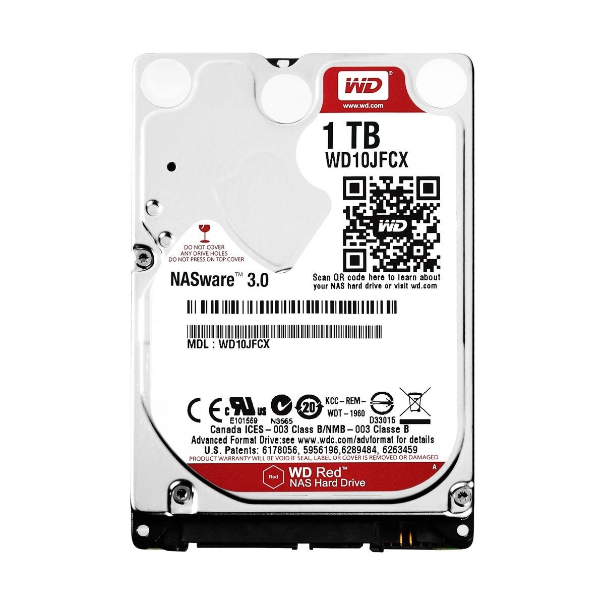 DYSK WD RED NASWARE 3.0 1TB SATA III 6G 5.4K 2,5 9.5MM WD10JFCX-68N6GN0