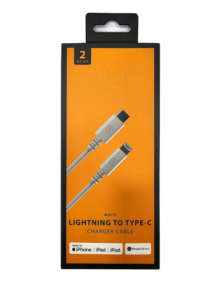 NOWY KABEL FL USB C NA APPLE LIGHTNING 2M BIAŁY IPHONE 14 13 12 11 IPAD