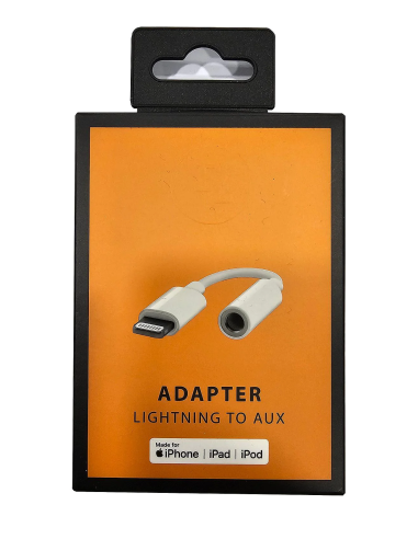 NOWY ADAPTER FL APPLE LIGHTNING NA AUDIO JACK 3.5MM IPHONE 13 14 40-480127