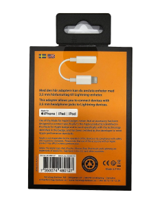 NOWY ADAPTER FL APPLE LIGHTNING NA AUDIO JACK 3.5MM IPHONE 13 14 40-480127 2