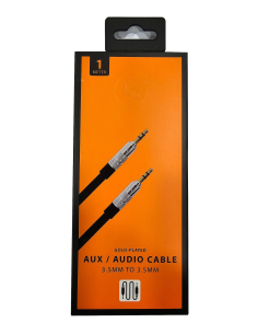 NOWY KABEL FL MINIJACK NA MINIJACK AUDIO 3.5MM 1M CZARNY AUX0066