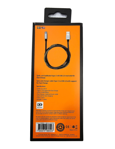 NOWY KABEL FL USB 2.0 NA USB C 1M MORO IPHONE 14 13 12 11 IPAD