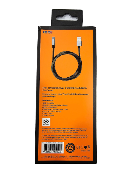 NOWY KABEL FL USB 2.0 NA USB C 1M MORO IPHONE 14 13 12 11 IPAD