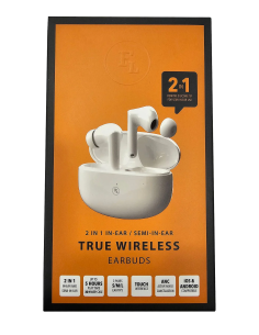 NOWE SŁUCHAWKI BEZPRZEWODOWE FL BIAŁE DOUSZNE BLUETOOTH iOS ANDROID FL-TWE6