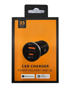 NOWA ŁADOWARKA SAMOCHODOWA FL 1xUSB A 1xUSB C 35W FL-CC691