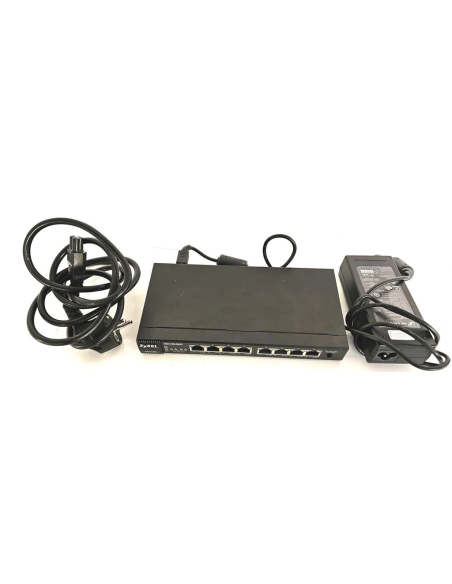 BIURKOWY SWITCH ZYXEL GS-1100-8HP 8x1GbE 4xPoE+ ZASILACZ +KABEL