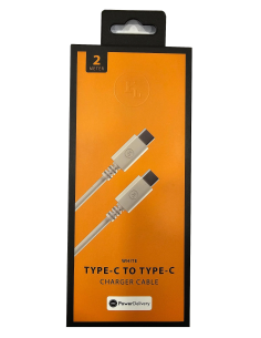 NOWY KABEL FL USB C NA USB C 2M BIAŁY iOS ANDROID FL-CC509