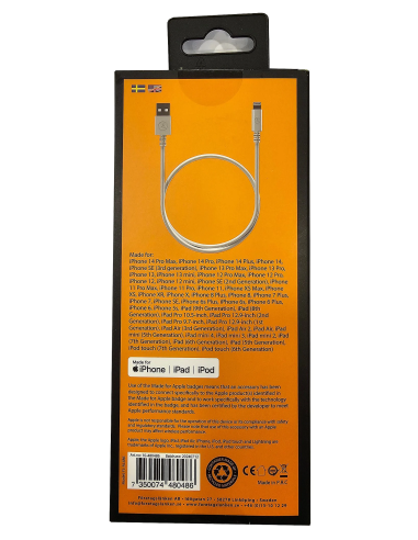 NOWY KABEL FL USB 2.0 NA APPLE LIGHTNING 3M BIAŁY IPHONE 14 13 12 11 IPAD