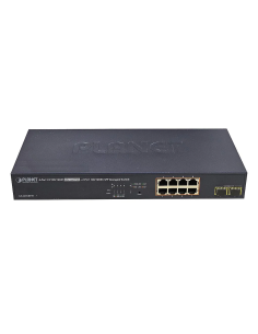 SWITCH PLANET GS-4210-8P2S 8x1GB PoE 2xSFP VLAN