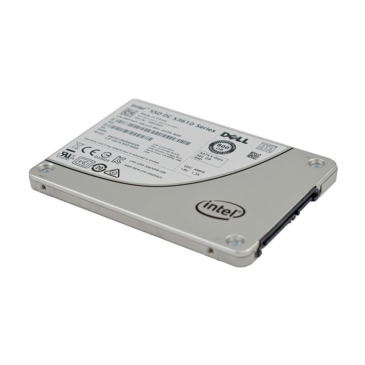 DYSK DELL INTEL DC S3610 800GB SSD SATA 6G 2,5 SSDSC2BX800GAR 09F3GY