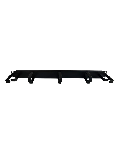 UNIWERSALNY ORGANIZER KABLI 1U DO SZAFY RACK 19'' 5xUCHWYT CZARNY