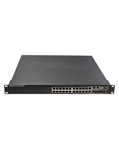 SWITCH DELL POWERCONNECT 7024 24x1GB 4xCOMBO SFP 2x10GB SFP+ 2xSTACK USZY