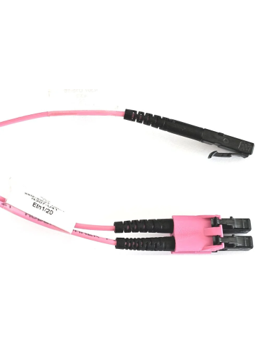 KABEL SWIATŁOWÓD DUPLEX OM4 50/125  LSFH RÓZOWY 2M