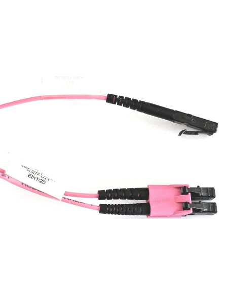 KABEL SWIATŁOWÓD DUPLEX OM4 50/125  LSFH RÓZOWY 2M