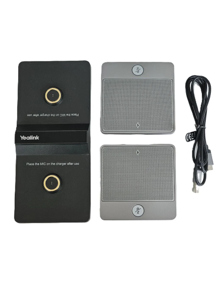 ZESTAW 2xBEZPRZEOWODOWY MIKROFON KONFERENCYJNY YEALINK CPW90 1xKABEL USB