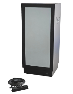 SZAFA DO BIURA iEYE GENERAL 2xPÓŁKA LISTWA PDU PODŚWIETLENIE 600x530x133MM
