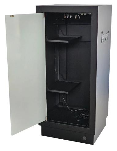 SZAFA DO BIURA iEYE GENERAL 2xPÓŁKA LISTWA PDU PODŚWIETLENIE 600x530x133MM