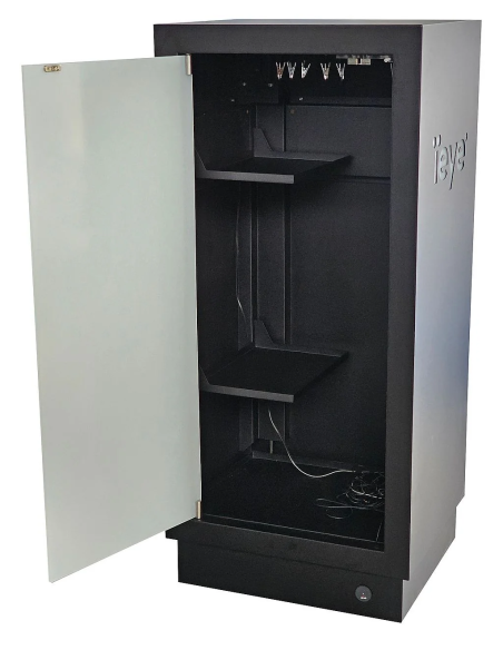 SZAFA DO BIURA iEYE GENERAL 2xPÓŁKA LISTWA PDU PODŚWIETLENIE 600x530x133MM