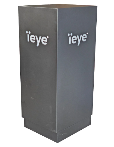 SZAFA DO BIURA iEYE GENERAL 2xPÓŁKA LISTWA PDU PODŚWIETLENIE 600x530x133MM