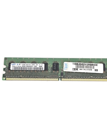 IBM 512MB 1RX8 PC2-5300E ECC 41Y2725 M391T6553GZ3-CE6