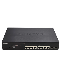 ZARZĄDZANY SWITCH D-LINK DGS-1100-10MPV2 8x1GB PoE 2xSFP VLAN