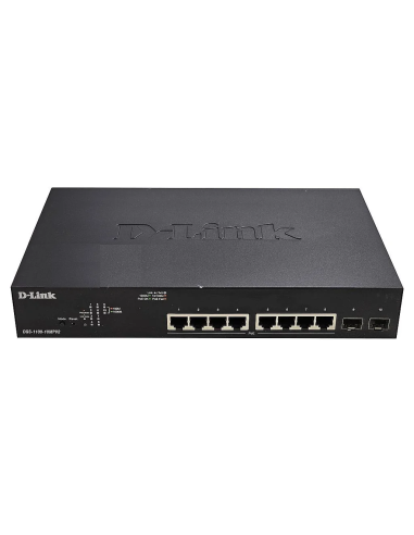 ZARZĄDZANY SWITCH D-LINK DGS-1100-10MPV2 8x1GB PoE 2xSFP VLAN