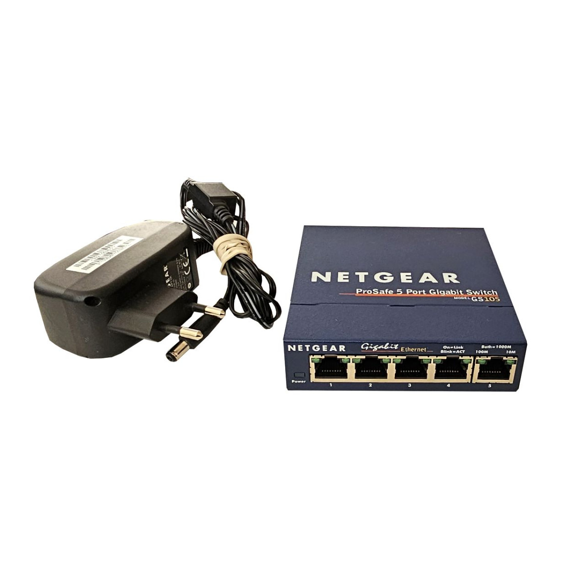 BIURKOWY SWITCH NETGEAR GS105 v4 5x1GB ZASILACZ