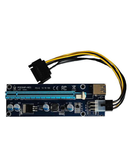 RISER SAVIO AK-36 PCIe x1 PCIe x16 USB 3.0 KABEL 6PIN SATA