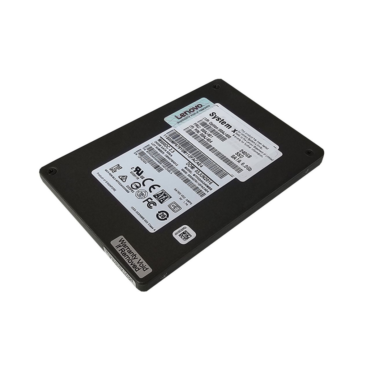 DYSK LENOVO MICRON M500DC 240GB SSD SATA 6G 2,5 MLC 00AJ404 00AJ401