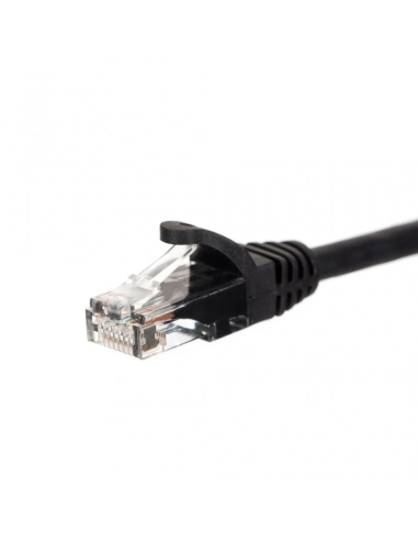 PATCHKABEL RJ45 CAT 6 UTP CZARNY 1.90M