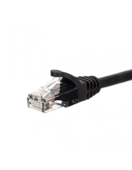 PATCHKABEL RJ45 CAT 6 UTP CZARNY 1.90M