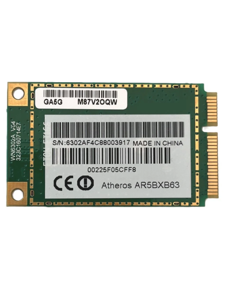 KARTA WiFi ATHEROS AR5BXB63 802.11b/g 2,4GHz 54Mbps miniPCI