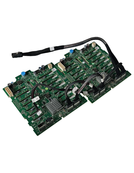 ZESTAW 2x BACKPLANE 16x2.5 SAS RAZEM 32HDD DELL T320 T420 T620 0018G5 KABLE