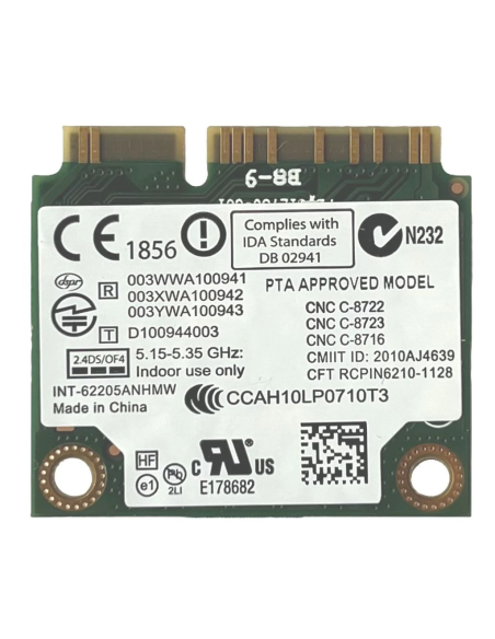 KARTA WiFi INTEL CENTRINO ADVANCED-N 6205 2,4 GHz/5GHz 300Mb/s 62205ANHMW