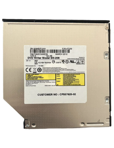 NAGRYWARKA DVD SLIM TOSHIBA SN-208 SN-208AB/FUHH CP557625-02