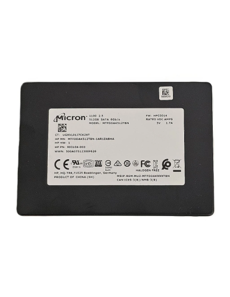 DYSK HP MICRON 512GB SSD SATA 6G 2,5 MLC MTFDDAK512TBN 903104-003