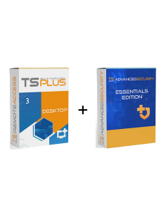 Zestaw TSplus Remote Access Desktop 3 wraz z TSplus Security Essentials