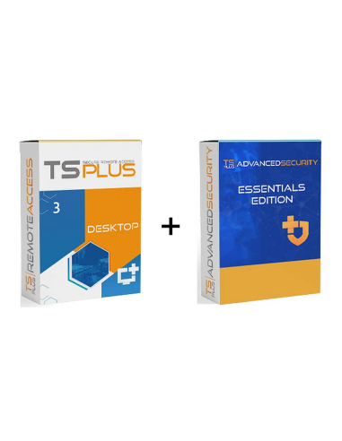Zestaw TSplus Remote Access Desktop 3 wraz z TSplus Security Essentials