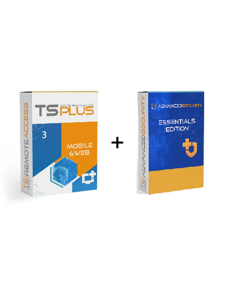 Zestaw TsPlus MOBILE & WEB 3 wraz z TSplus Security Essentials