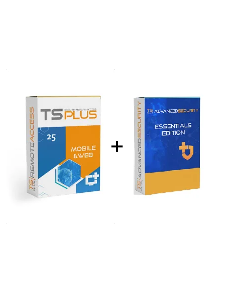 Zestaw TsPlus MOBILE & WEB 25 wraz z TSplus Security Essentials