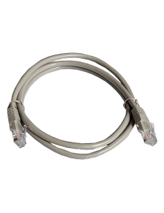 PATCHCORD RJ45 UTP CAT 5E 1M SZARY