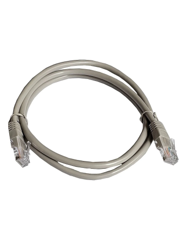 PATCHCORD RJ45 UTP CAT 5E 1M SZARY