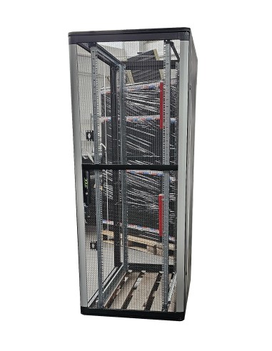 DUŻA SZAFA RACK SERWEROWA ENOC 19'' 42U 800x1200 2xKLUCZ SZYNY ZŁOŻONA