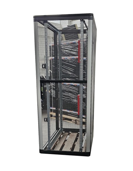 DUŻA SZAFA RACK SERWEROWA ENOC 19'' 42U 800x1200 2xKLUCZ SZYNY ZŁOŻONA